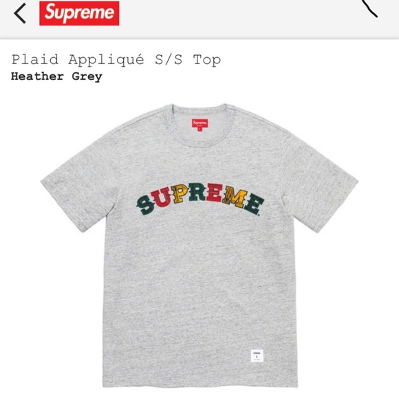 plaid applique supreme